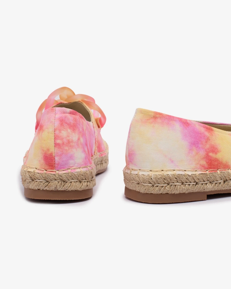 Royalfashion Růžové dámské espadrilky s potiskem Serffio
