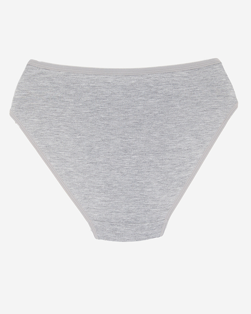 Сірі жіночі трусики з мереживом
