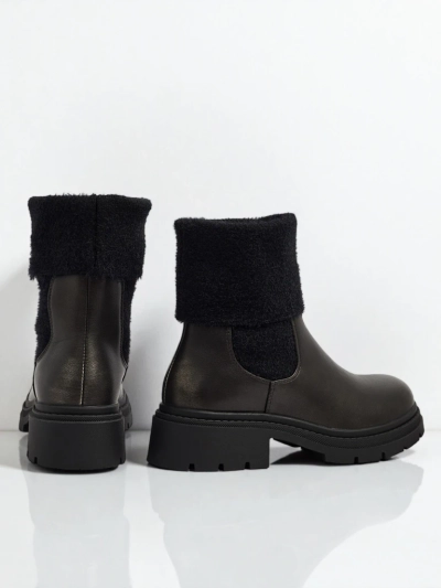 Ботильйони жіночі еко шкіряні з хутром Kesy