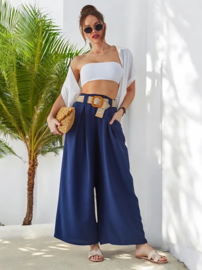 Royalfashion Жіночі широкі штани з віскози