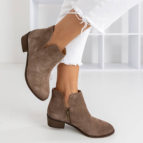 Темно-коричневі жіночі балетки на плоских підборах - балетки - взуття