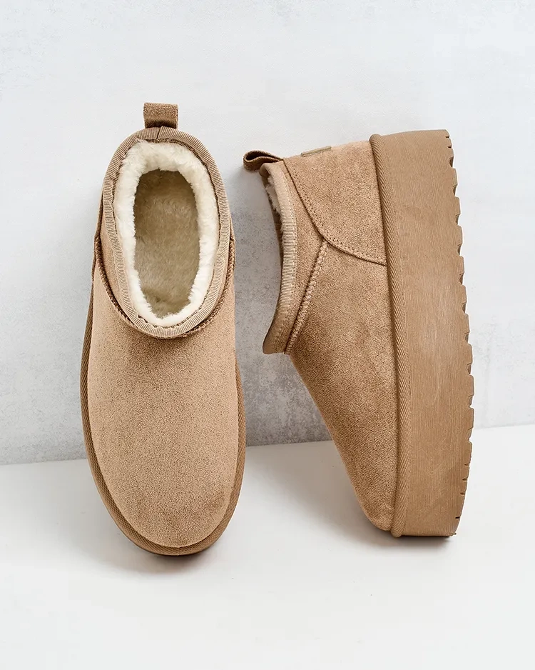 Royalfashion Dámské krátké boty a'la snow boots Ozozi