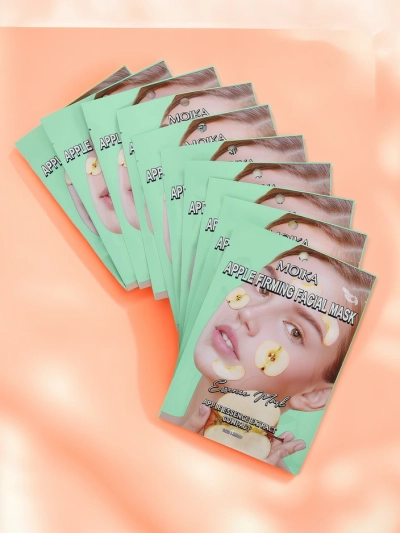 MOIKA Jablečná zpevňující maska v plátýnku