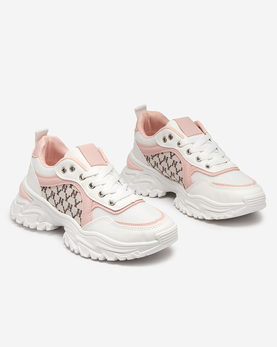 Bílé a růžové dámské sportovní tenisky Umikatu - Obuv