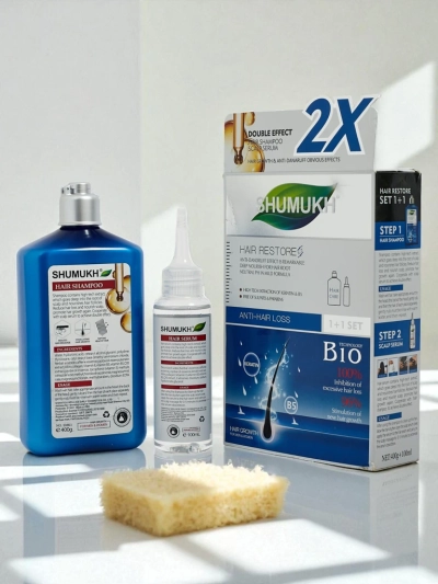 Shumukh Šampon a Sérum na vlasy 2v1 - proti lupům
