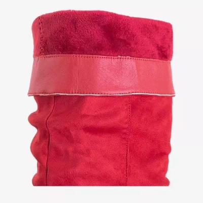 OUTLET Червоні жіночі черевики на пості Lunabell - Взуття