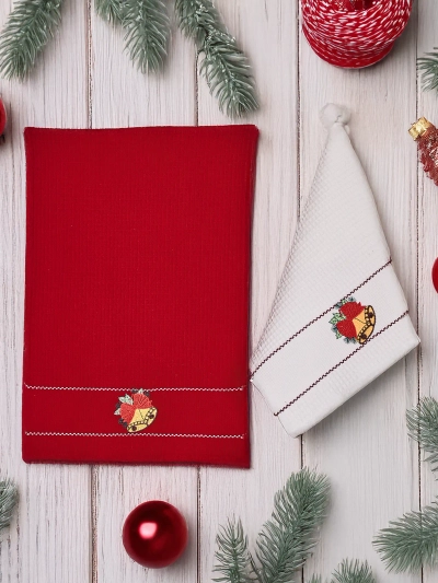 Royalfashion Holiday ručník set Veselé Vánoce