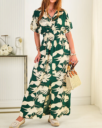 Royalfashion Dámské midi šaty s potiskem