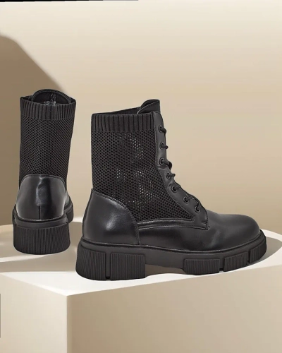 Відкриті жіночі плоскі чоботи до щиколотки Rowic