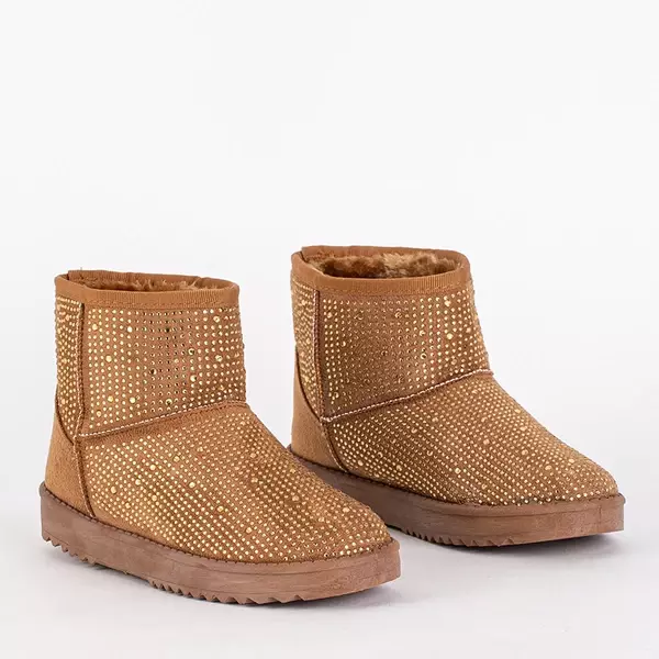 OUTLET Dámské sněhule s velbloudí zirkony Rudis - Obuv