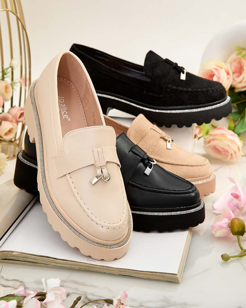 Royalfashion Жіночі мокасини з цирконами Ali