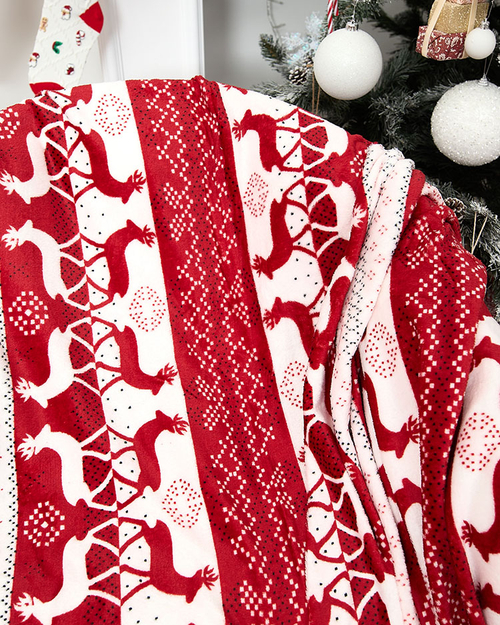 Різдвяний плед покривало Royalfashion 160x200