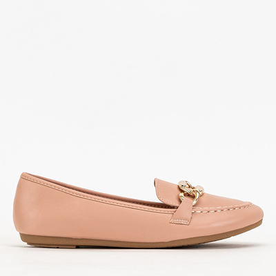 Růžové dámské mokasíny z ekokůže Zolli- Shoes