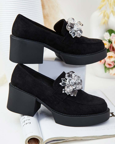 Royalfashion Dámské polobotky Pegorani s vysokým jehlovým podpatkem