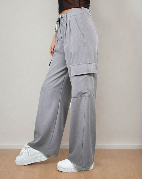 Royalfashion Жіночі широкі штани з кишенями