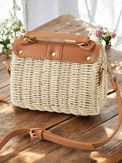 Royalfashion Невелика плетена handbag типу trunk