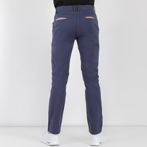 Чоловічі темно-сині тканинні штани - Штани