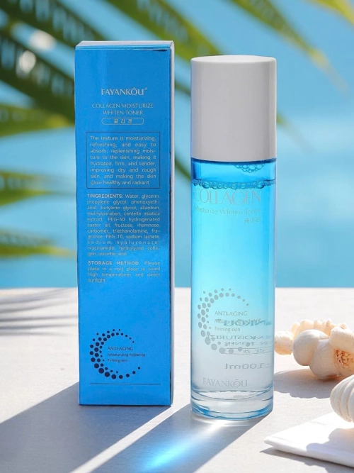 Освітлюючий та зволожуючий тонік для обличчя з колагеном