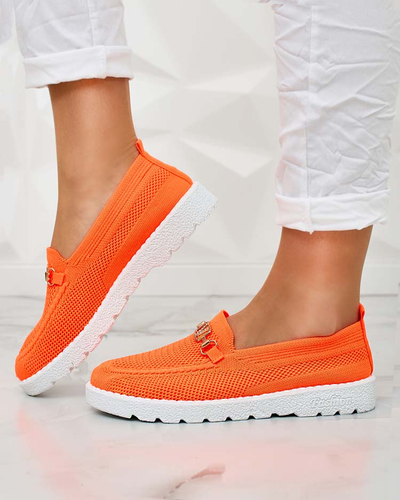 Royalfashion Dámské látkové mokasíny se zlatým zdobením Erticae