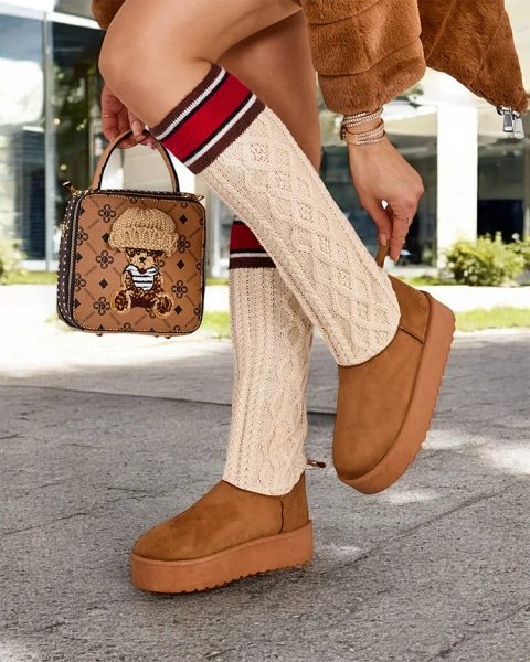 Royalfashion Dámské sněhové boty s ponožkovým návlekem Kokumi