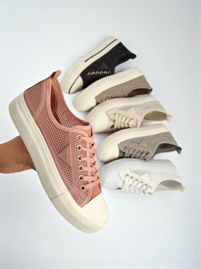 Dámské tenisky Afrodyta Rosa – prodyšné růžové boty z tkaniny na léto