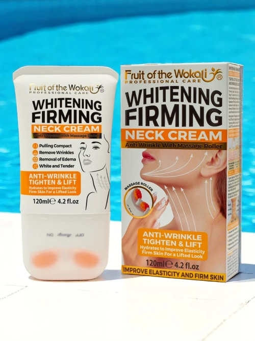 Ліфтинг-крем для шиї з ефектом сяйва та масажером