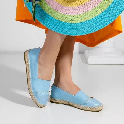 Modré dámské espadrilky s hvězdami Fraus - obuv