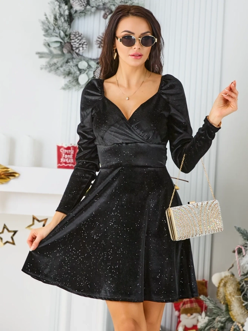Royalfashion Жіноча сукня з стразами