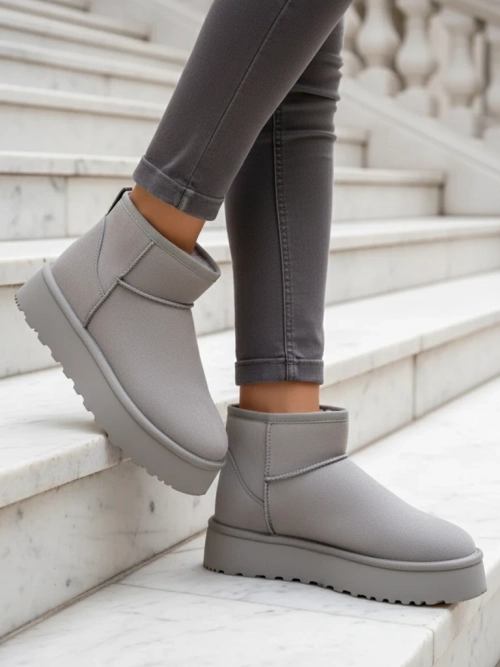 Роялфешн Короткі жіночі снігові чоботи аля Фофіо