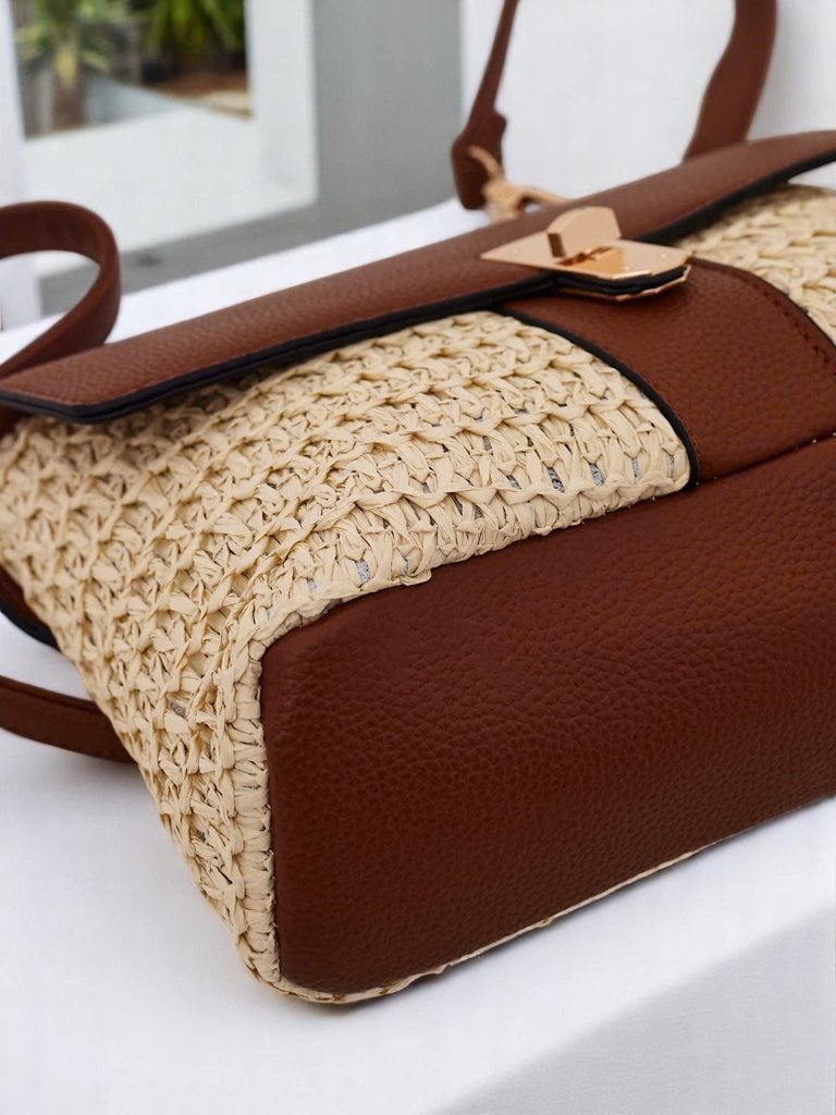 Royalfashion Malá slaměná dámská taška Mirelle