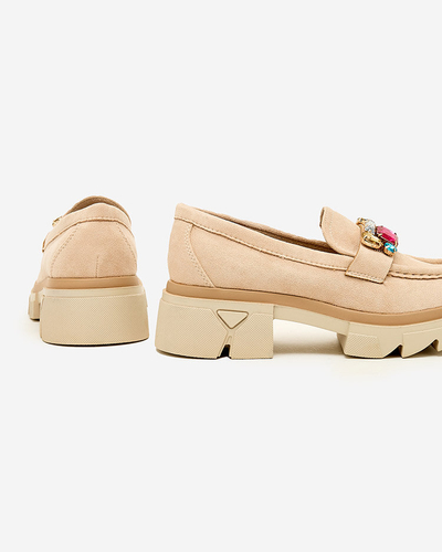 Мокасини Royalfashion з різнокольоровим камінням Sariner