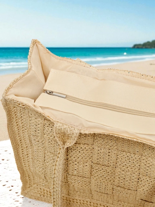 Royalfashion Велика солом’яна жіноча сумка Ariadne Raffia