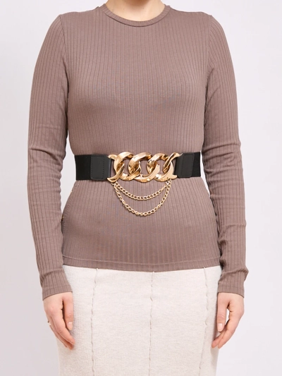 Широкий жіночий ремінь для штанів з гумкою