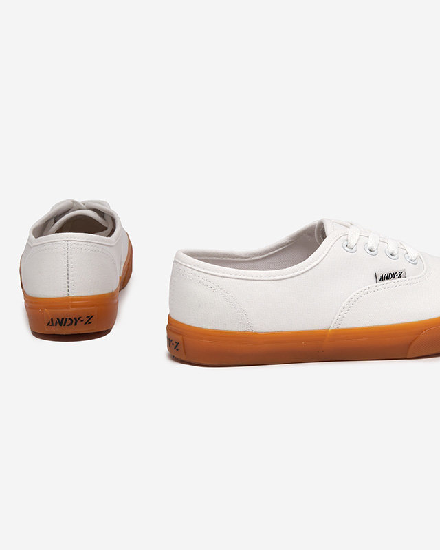 Dámské bílé šněrovací tenisky od Netera - Obuv