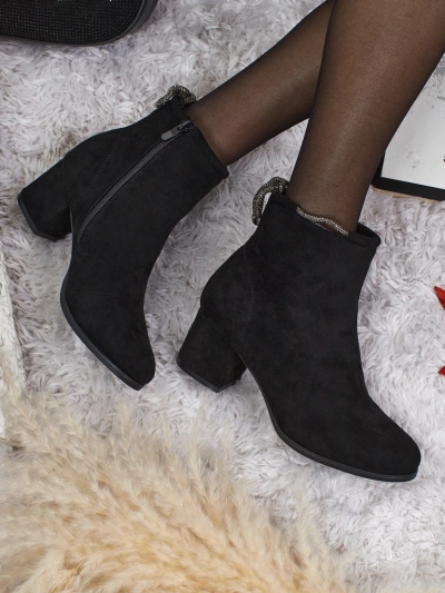Ботильйони жіночі еко замшеві на підборах Ornella