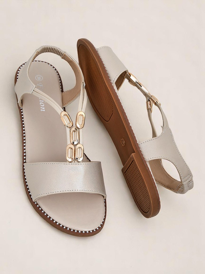 Royalfashion Dámské sandály s ozdobnými pásky Siena Glow