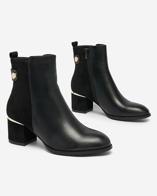 Royalfashion Чорні жіночі черевики на низькому ходу Dogdas