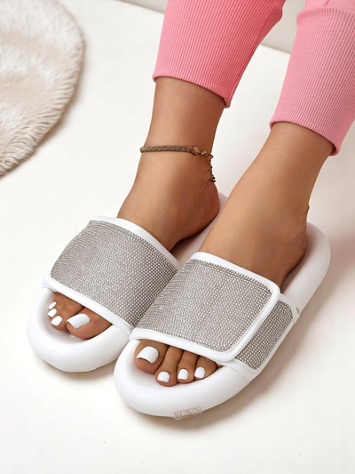 Royalfashion Dámské pantofle na ploché podrážce Sparkle Step