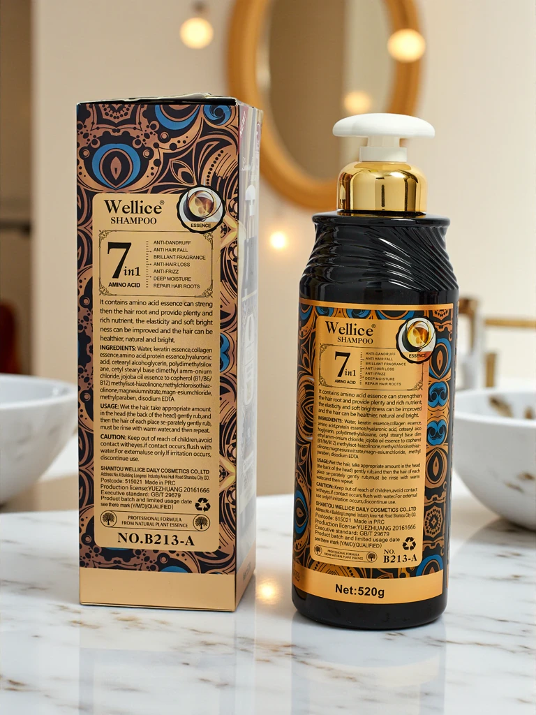 Wellice Aurelia Amino Acid Essence 7in1 Šampon 500ml Fluffy Shine Smooth