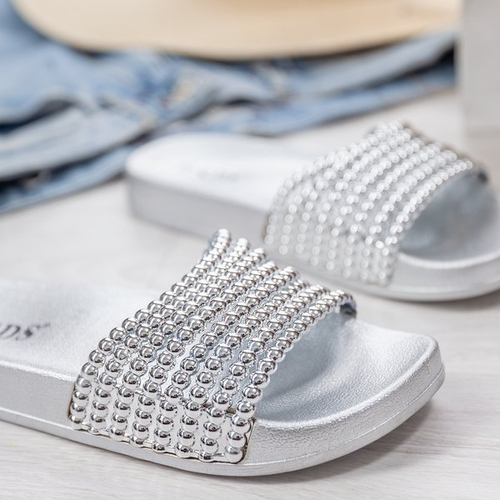 Срібні гумові шльопанці Gacciastrea - Взуття