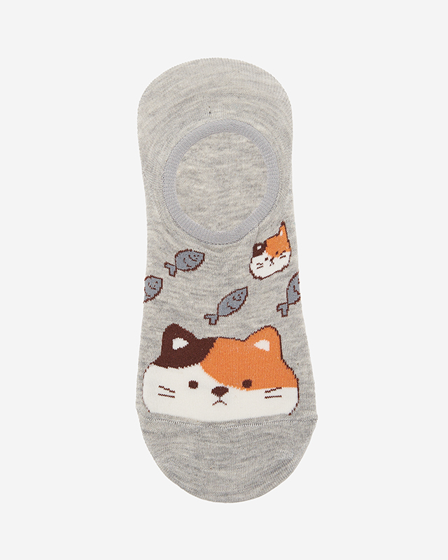 Barevné dámské ponožky se zvířecím potiskem 3 / bal - Spodní prádlo