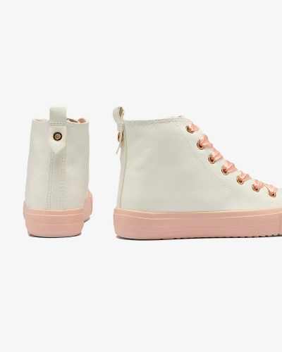 White-Pink Dámské sportovní tenisky Macako- Footwear