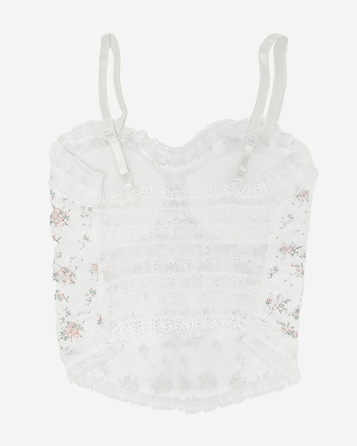 Білий жіночий топ-бралет