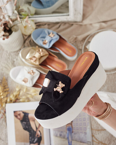 Royalfashion Жіночі шльопанці Dalimes на котурні