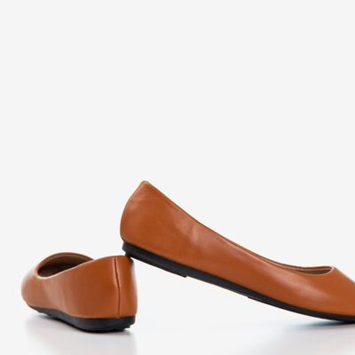 Коричнева балерина з еко-шкіри Falo - Взуття 1