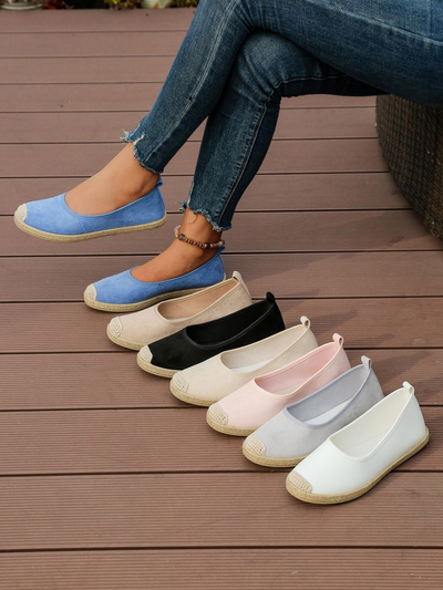 Royalfashion Dámské ekologické semišové espadrilky Aroles