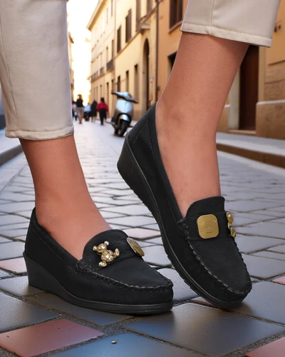 Royalfashion Dámské mokasíny na nízkém podpatku Mollan
