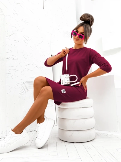 Royalfashion Dámské látkové mini šaty