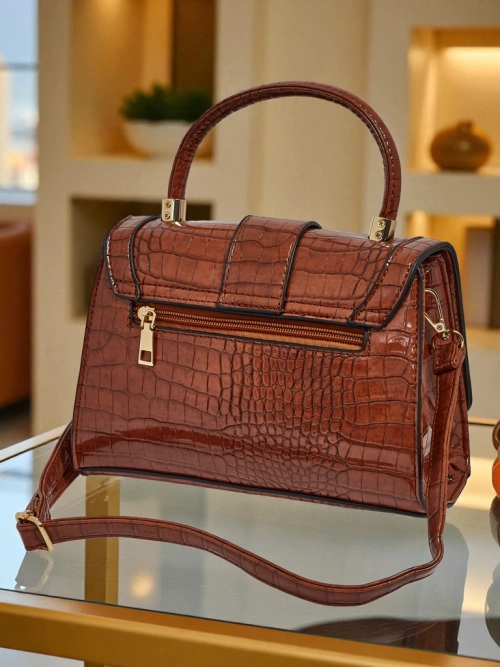 Лакована маленька жіноча сумочка з еко-шкіри Lunaya