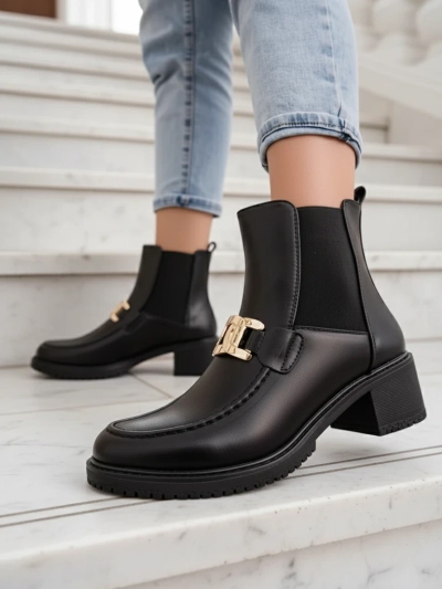 Dámské kotníčkové boty Royalfashion na nízkém podpatku Ewios